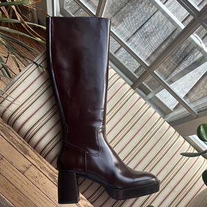 Elegant Brown Knee-High Women's Boots